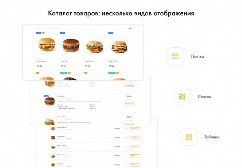Готовый сайт для кафе и ресторанов, доставки еды